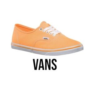 VANS Authentic Orange Low Tops | Orange/White | Women’s 8.5 Men’s 7